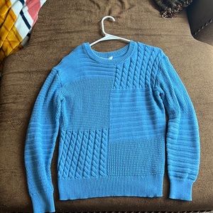 Time and Tru blue knitted (like) sweater! Only wore once! Size small